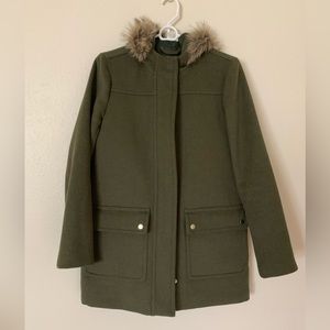 J. Crew Women’s Vail Hooded Parka Coat size 4